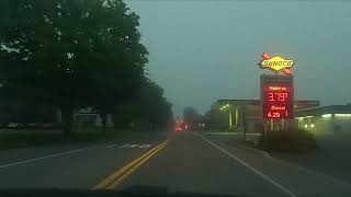 Driving from Lewisburg to Lewistown, PA in thick and heavy fog (05/13/2024)