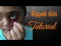 Halloween ripped skin tutorial