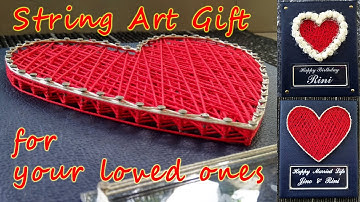 String art Heart | How to do String art | valentine