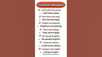 “Common Grammar & Speaking Mistakes in English Explained” | Most Common English Errors