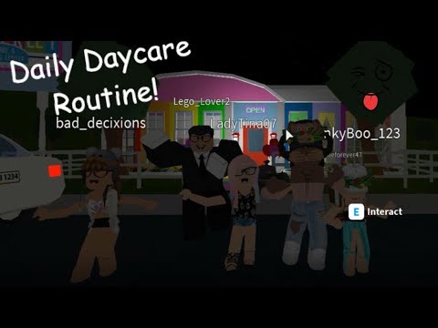 My Daily Routine At My Daycare Roblox Bloxburg Roleplay - daycare roblox bloxburg