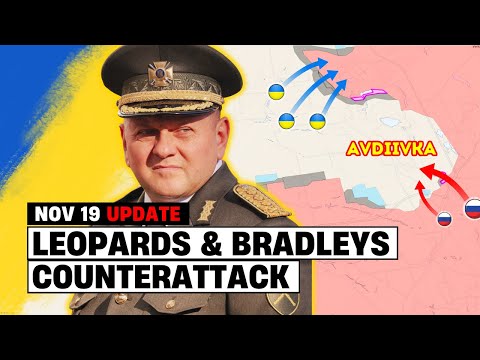 Ukrainian LEOPARDS & BRADLEYS Counterattack North of Avdiivka | Russians Push South-East