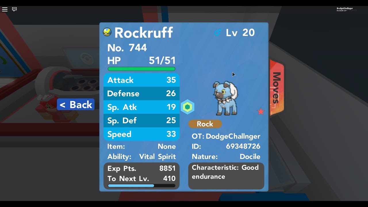 Shiny Rockruff Roblox Pokemon Brick Bronze Youtube - shiny rockruff roblox pokemon brick bronze youtube