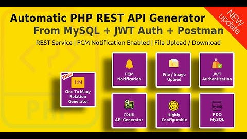 Automatic PHP REST API Generator from MySQL Database