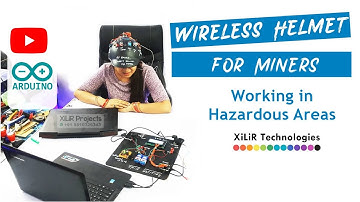 Smart Wireless Helmet for Miners based on RF  | IOT Smart Helmet | IOT Smart Air Quality Helmet