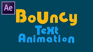 After Effects Tutorial: Bouncy & Wobbly Text Animation | Fast & Easy Tutorial