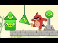 Angry Birds Pigs Out - HELP THE BIRD KICK OUT THE RECTANGLE PIGGIES BY CUTTING WOOD AND ROPE!