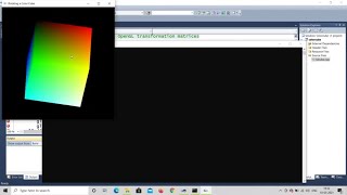 OpenGL Color cube explanation | Computer Graphics | visual studio