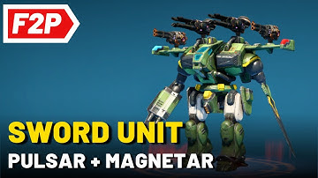 Sword Unit Pulsar Magnetar - War Robots Free to Play Gameplay (No Commentary) WR F2P
