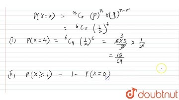 A coin is tossed 6 times.  Find  the probability of getting    (i)  exactly 4 heads  (ii) at  least