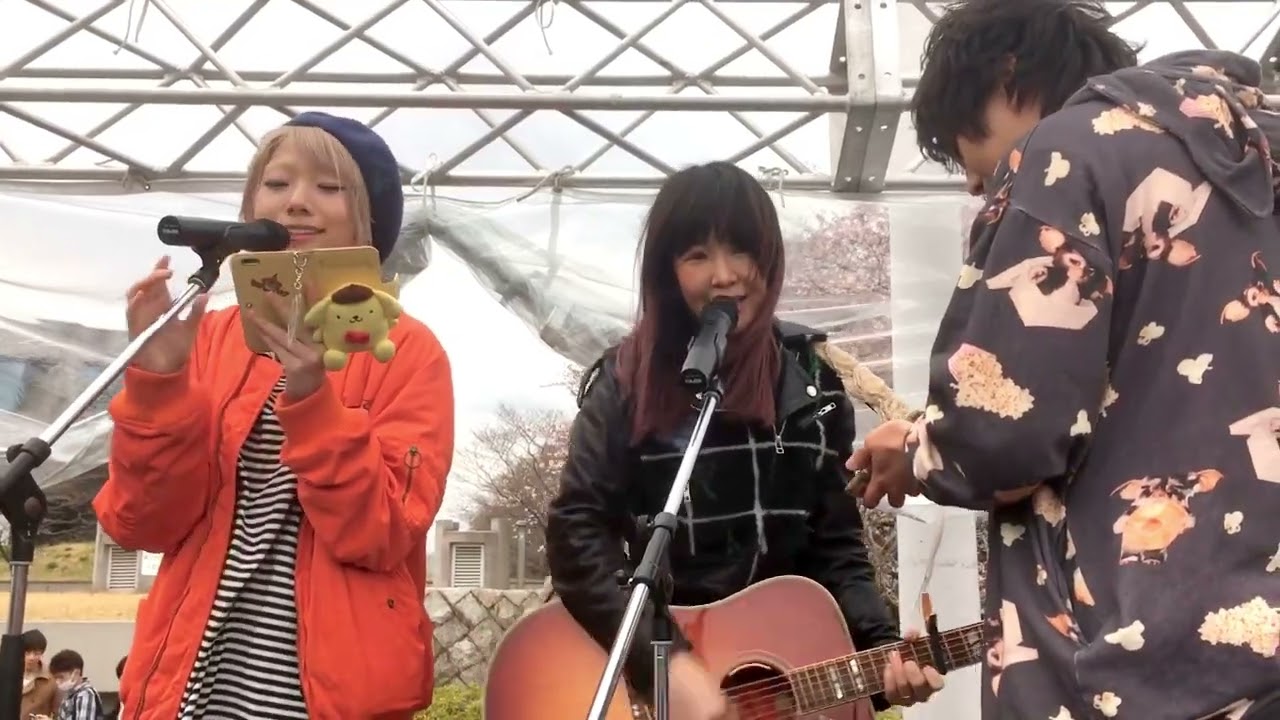 大森靖子 古正寺恵巳（コショージメグミ） 2017.04.06 欅坂46  “なりきり”ゆいちゃんずステージ  代々木体育館前広場