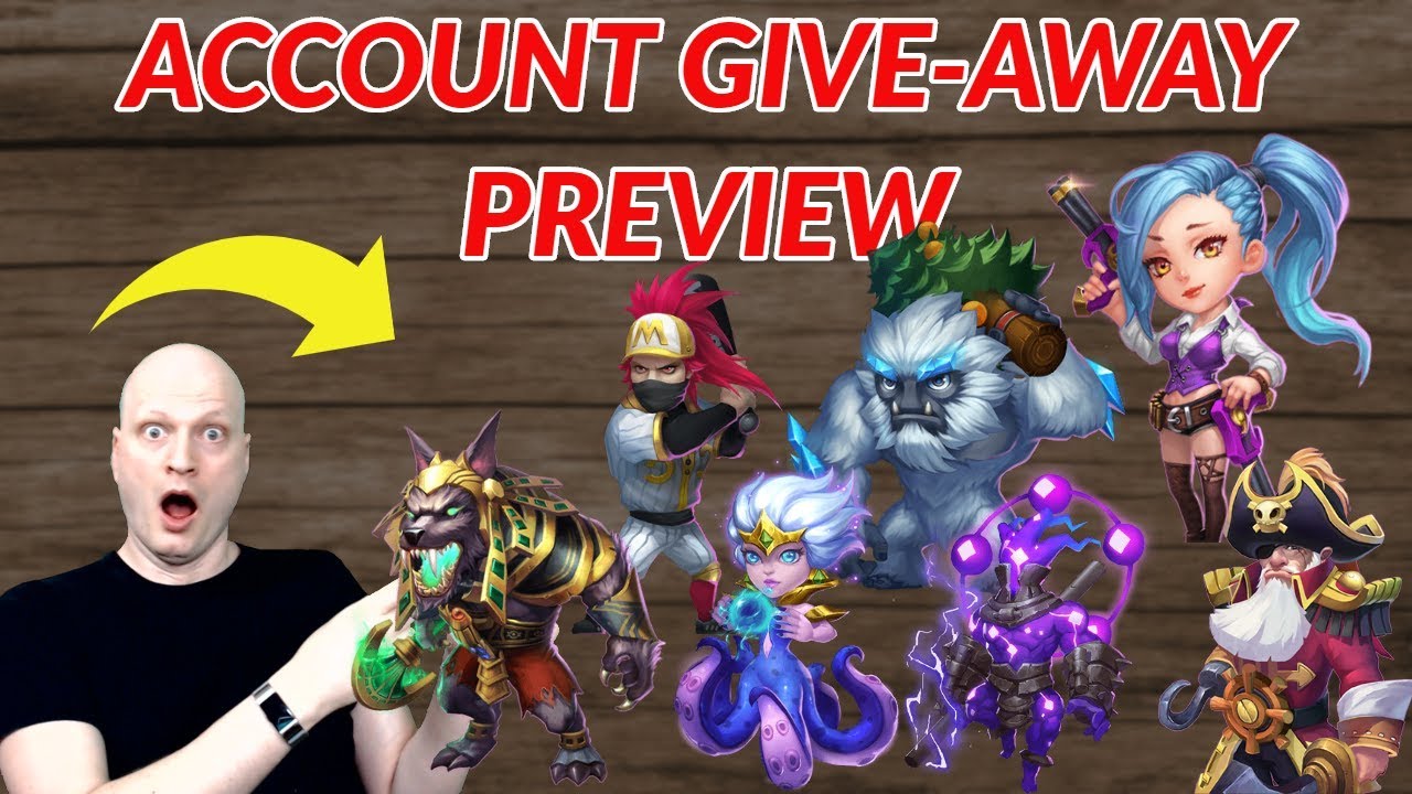 CASTLE CLASH. ACCOUNT GIVE AWAY PREVIEW.