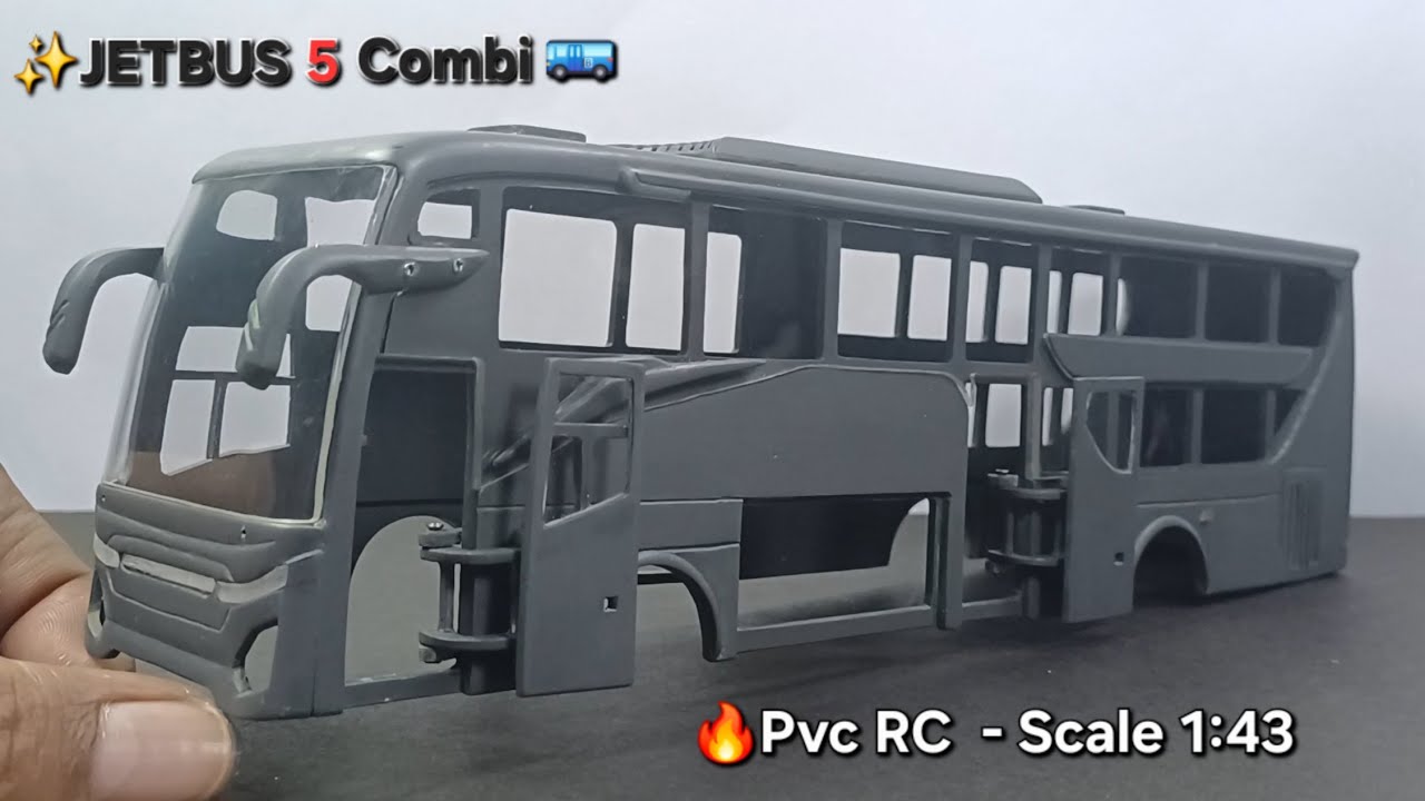 Making a Body | RC Bus JB5 Combi Sleeper from PVC | ( Fast & Simple ) 1/43 Scale | DIY Miniature