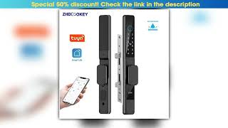 Hands-On Tuya Wifi App Waterproof Smart Fingerprint Lock Pword Card Aluminum Sliding Door Lock F