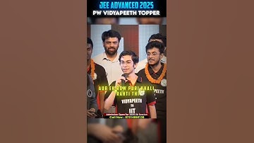 Class ka DON! 💀 JEE Advanced 2025 Topper!  #shorts