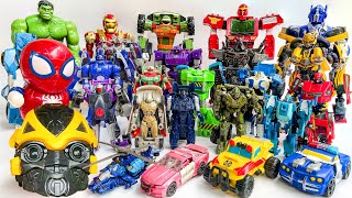 Gempa bumi! Koleksi Mainan Besar Transformers Rescue Bot & Marvel: Hulk, Iron Man, Polisi, Fire Truk