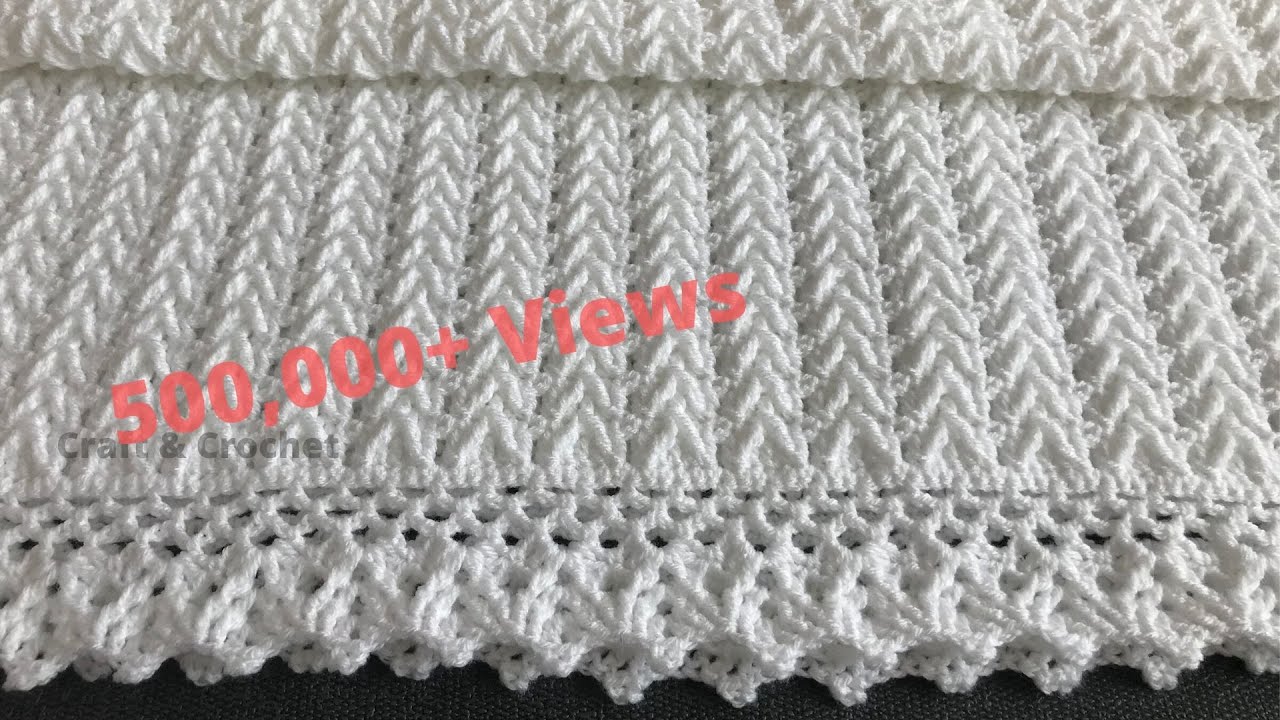 Easy Crochet Baby Blanket Crochet Blanket Pattern Craft Crochet Border YouTube