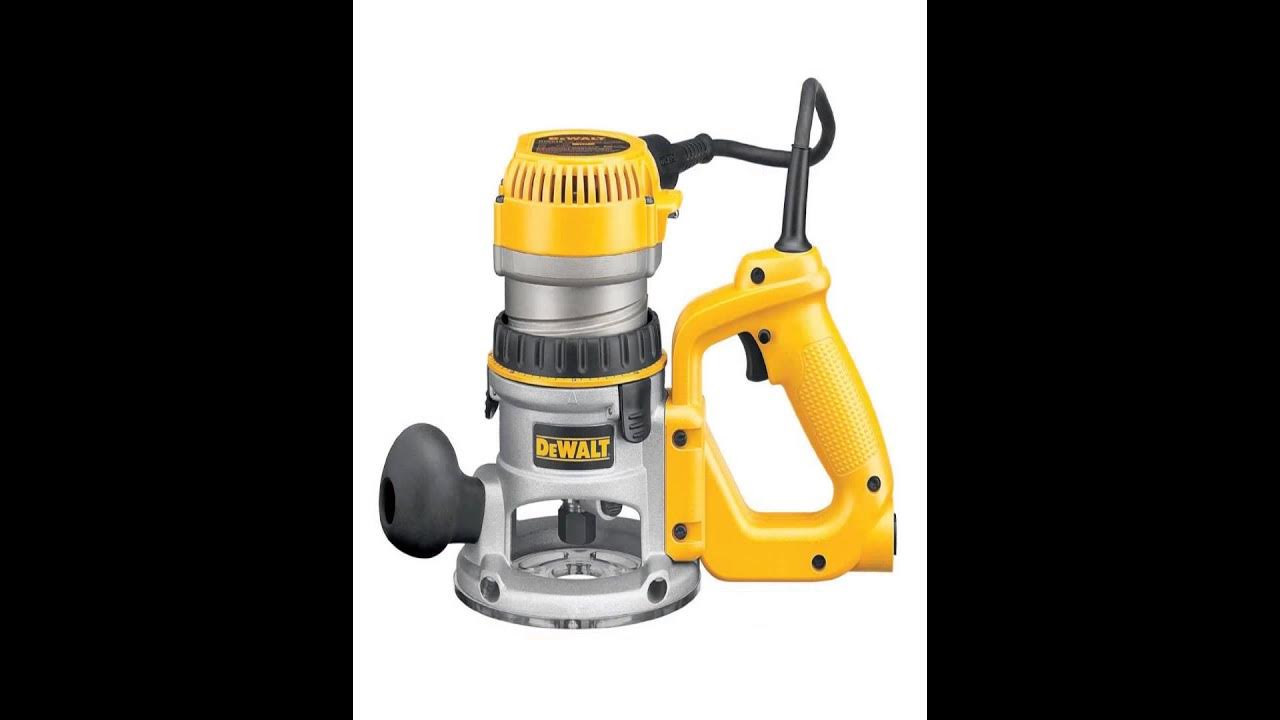 DEWALT DW618 2 14 HP Electronic Variable Speed Fixed Base Router YouTube