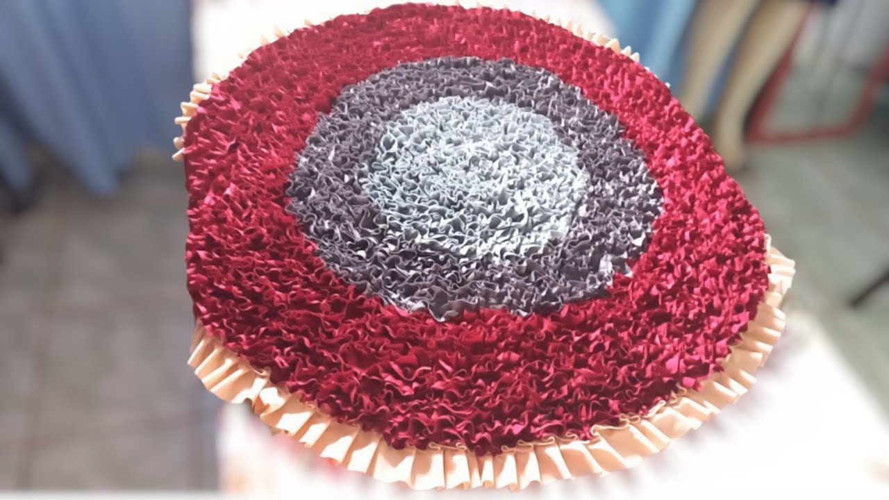 Ganhe Dinheiro Com Retalhos | Tapete De Frufru Redondo 