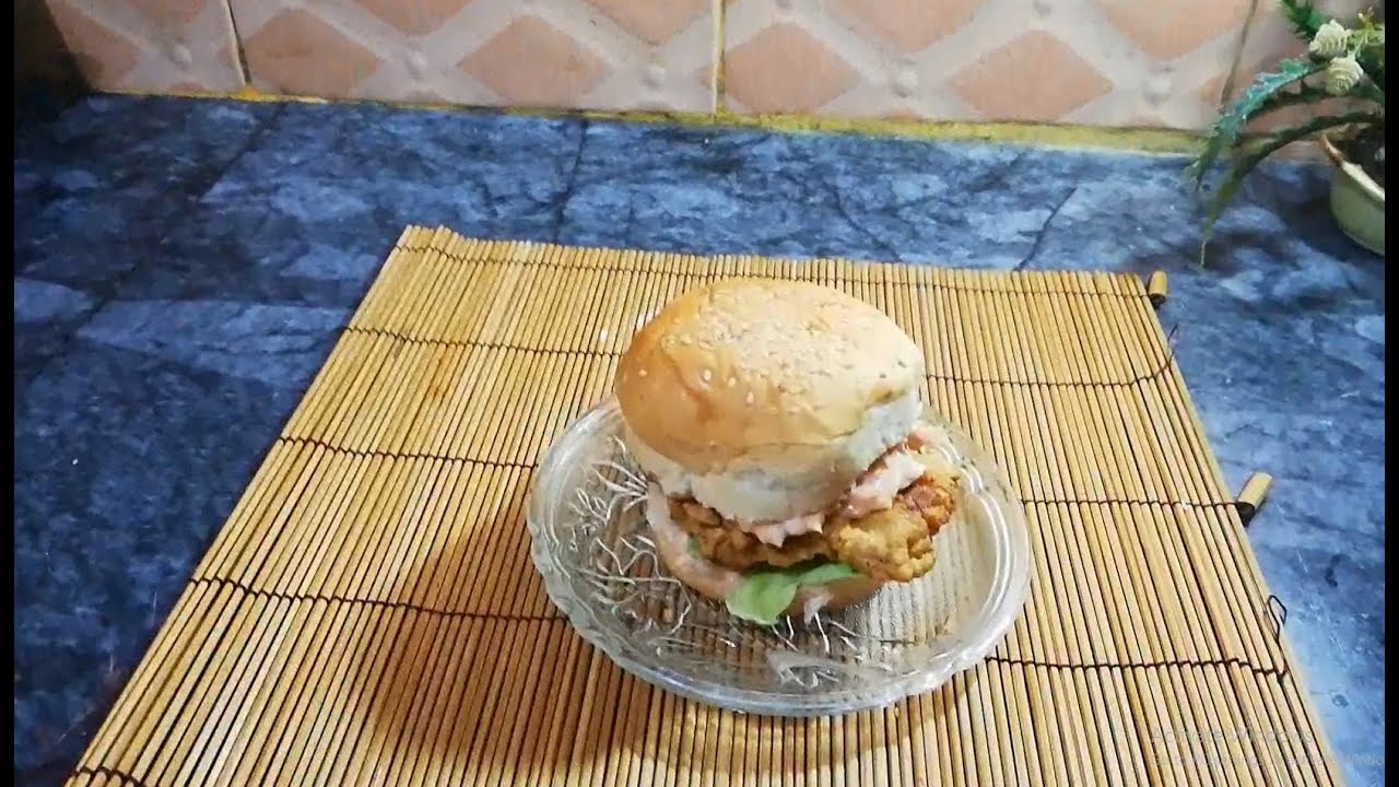 Homemade Zinger Burger School Lunch for kids YouTube