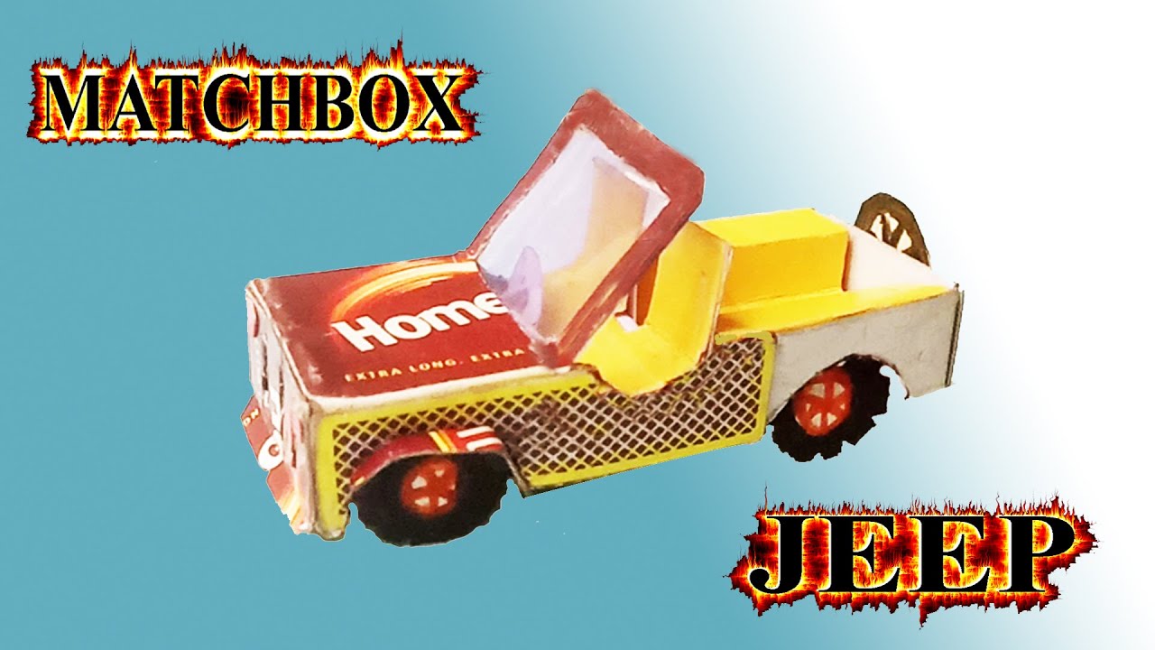 How To Make A Matchbox Jeep/craft/Do it yourself/Recycling