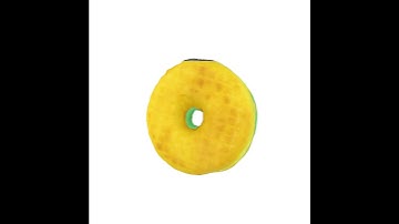 013 Donut green whirl 3D model with UV map