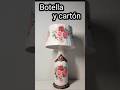 🔥 ¡Costo 0! ¿Lo crees?Botella reciclada | Decoupage | Lámpara DIY#shorts