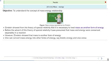 13.4 Mass-Energy and Nuclear Binding Energy...#SATHEE_ENGG #swayamprabha #engineeringexams