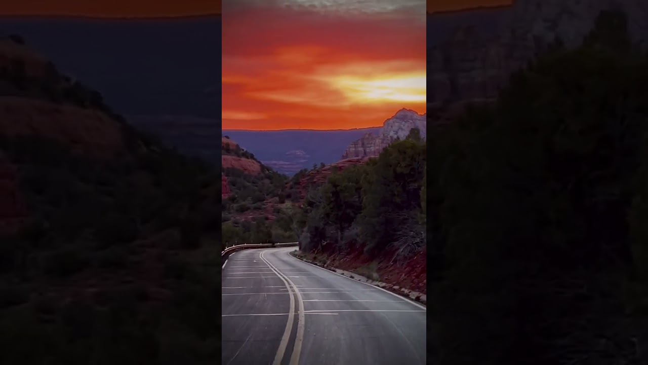 Driving Under the Sunset: Nature’s Golden Hour on the Open Road