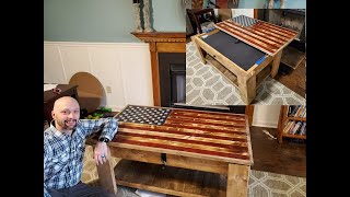 American Flag Concealment Coffee Table