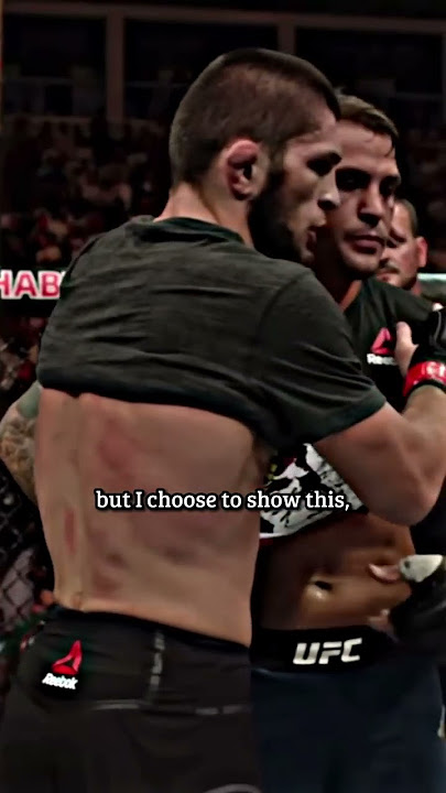Khabib: 'My religion teaches me to be a good person and I am proud of it.' ❤️