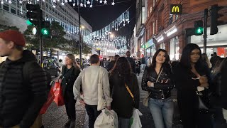 London's Busiest Shopping Street : Walking Oxford Street | November 2023