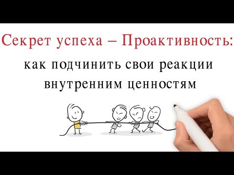 Секрет успеха – Проактивность: как подчинить свои реакции внутренним ценностям