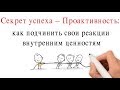 Секрет успеха – Проактивность: как подчинить свои реакции внутренним ценностям