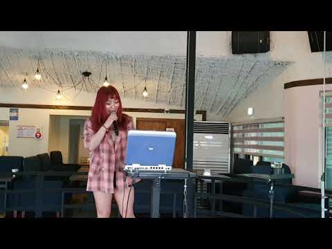 트로트 가수 리라 공연영상♡ 사랑해요(원곡/장윤정)시흥시 물왕리 준라이브카폐  2021,6,12  오후5시