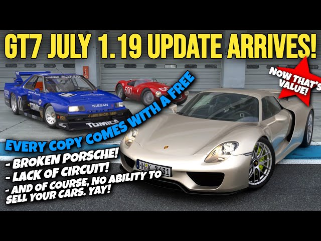 Gran Turismo 7 July Update Adds Three Free Cars, Including Porsche 918  Spyder