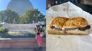 Disney World Day 3 Vlog | Epcot Festival of the Holidays and Earl of Sandwich at Disney Springs
