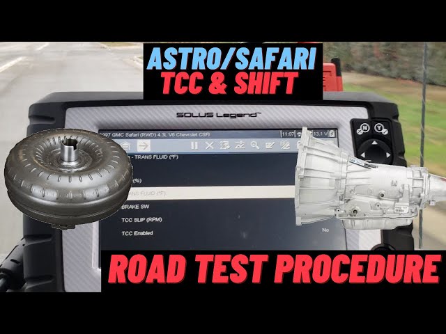 TCC & Shift Road Test Procedure Astro / Safari (4L60E) - YouTube
