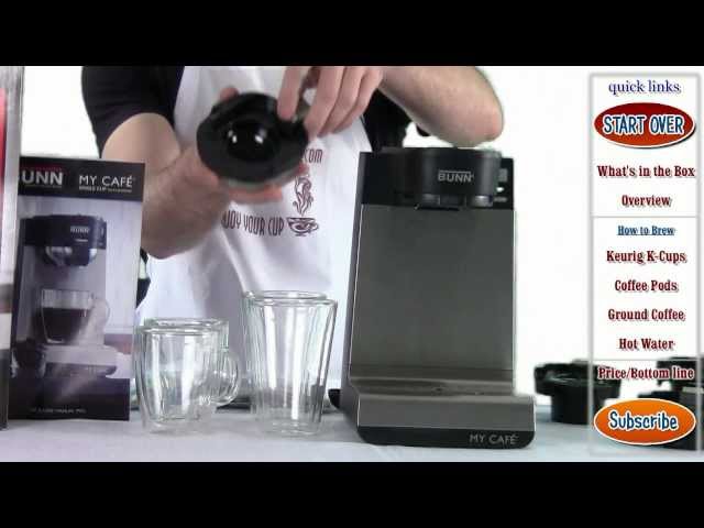 Review: BUNN MCU My Cafe Single Cup Multi-Use Brewer (k-cups, pods, ground  coffee) 