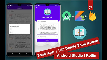 Book App Firebase | 07 Edit Delete Books Admin | Android Studio | Kotlin