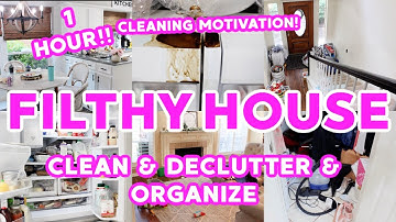 *FILTHY* HOUSE CLEAN WITH ME! CLEAN, DECLUTTER & ORGANIZE 2021! EXTREME SPEED CLEANING MOTIVATION!