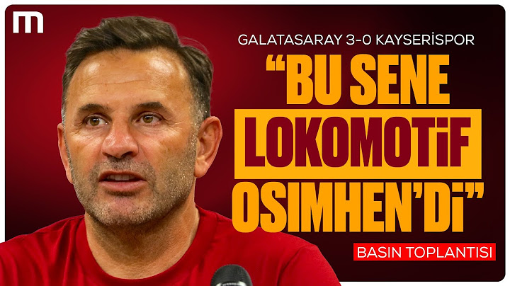 Şampiyon Galatasaray! Okan Buruk Maç Sonu Basın Toplantısı | Galatasaray 3-0 Kayserispor