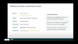 SQL Window Functions