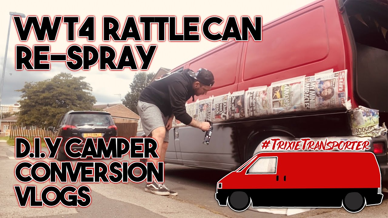VW T4 Partial Re-Spray With Rattle Cans & Rust Repair! - YouTube