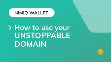 How to buy an NFT Domain from Unstoppable Domains to use it in the Nimiq Wallet.
