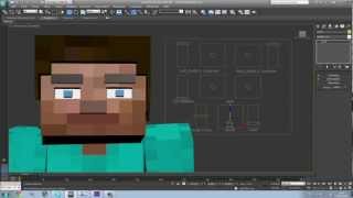 3Ds max - Minecraft character rig [Download link]