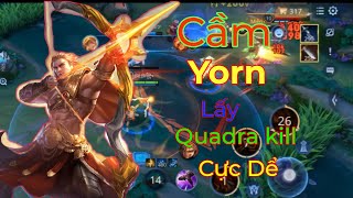 LIÊN QUÂN| Cách Cầm Yorn Lấy Quadra kill Cực Dể, Cách Lên Đồ , Bắn Cực Đau #liênquânmobile #games