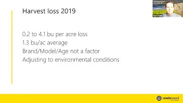 Full explanation of the Canola Calculator’s Harvest loss tool