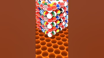 Country Balls Drop.  Who wins? #satisfying  #loop #oddlysatisfying  #blender #animation #marbles