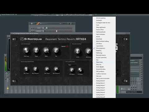 Techno Resonant Reverb VST plug-in by G-Sonique, Reverb for Techno, Ambient, Minimal, Film music